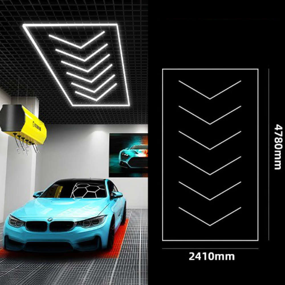 luz panal abeja led